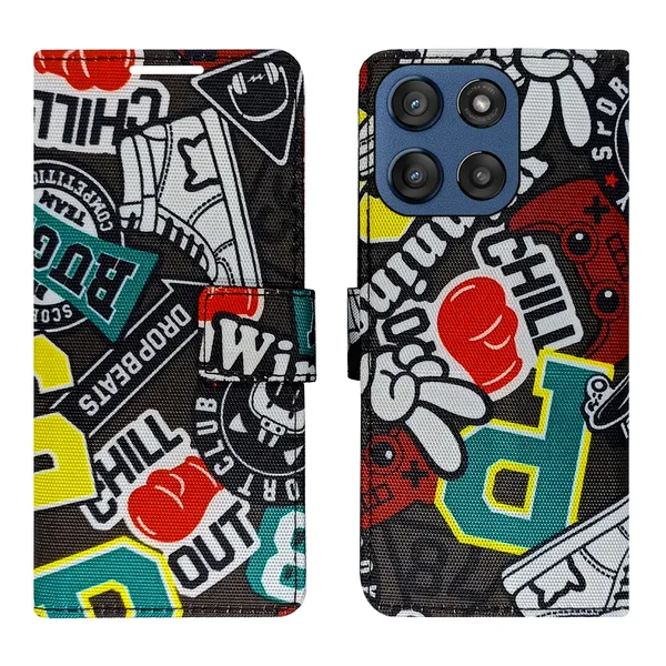 Black_Artificial_Leather_See_Through_Design_Magnetic_Case_For_Moto_Edge_60_Stylus
