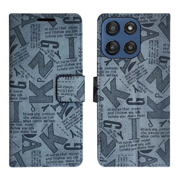 Grey_Artificial_Leather_See_Through_Design_Magnetic_Case_For_Moto_Edge_60_Stylus