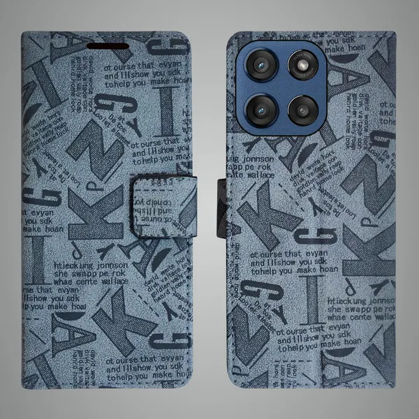 Grey_Artificial_Leather_See_Through_Design_Magnetic_Case_For_Moto_Edge_60_Stylus