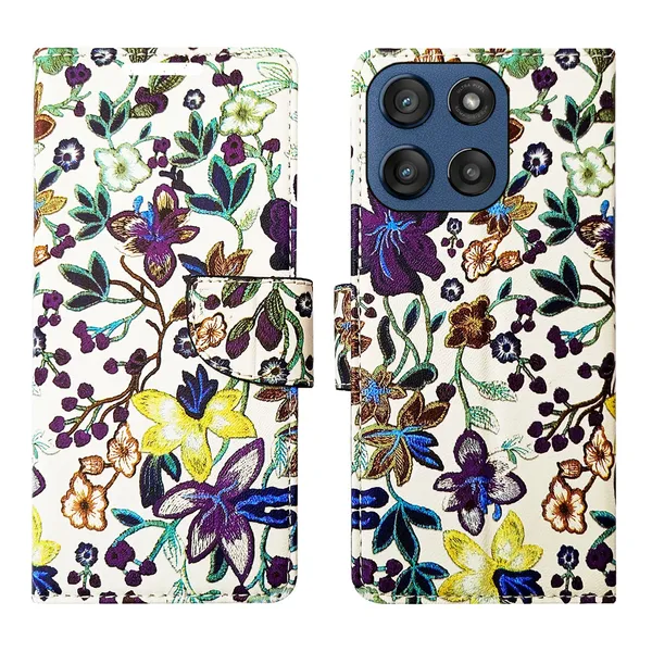 Purple_Artificial_Leather_See_Through_Design_Magnetic_Case_For_Moto_Edge_60_Stylus