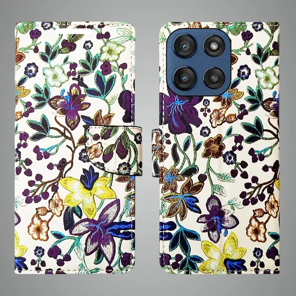 Purple_Artificial_Leather_See_Through_Design_Magnetic_Case_For_Moto_Edge_60_Stylus