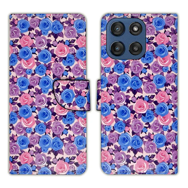 Purple_Artificial_Leather_See_Through_Design_Magnetic_Case_For_Moto_Edge_60_Stylus