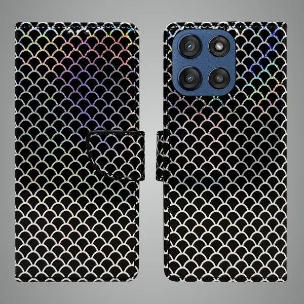 Multicolor_Artificial_Leather_See_Through_Design_Magnetic_Case_For_Moto_Edge_60_Stylus