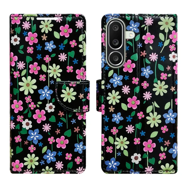 Black_Artificial_Leather_See_Through_Design_Magnetic_Case_For_Samsung_M56_5G