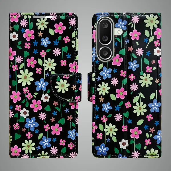 Black_Artificial_Leather_See_Through_Design_Magnetic_Case_For_Samsung_M56_5G