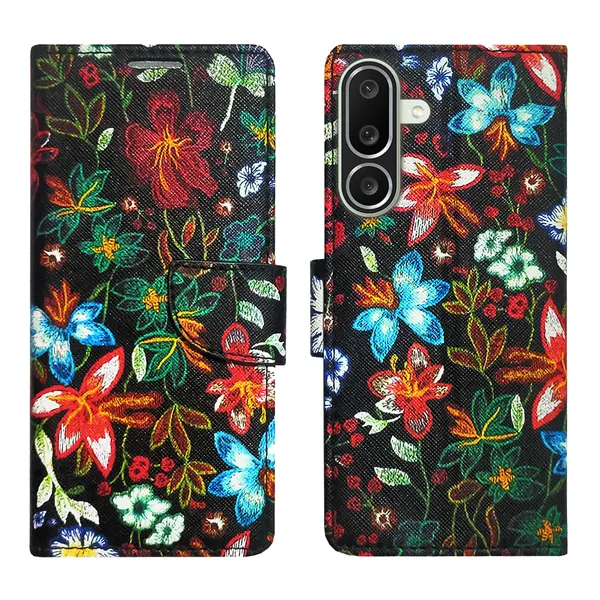 Black_Artificial_Leather_See_Through_Design_Magnetic_Case_For_Samsung_M56_5G