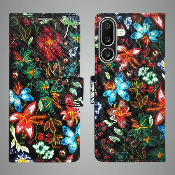 Black_Artificial_Leather_See_Through_Design_Magnetic_Case_For_Samsung_M56_5G