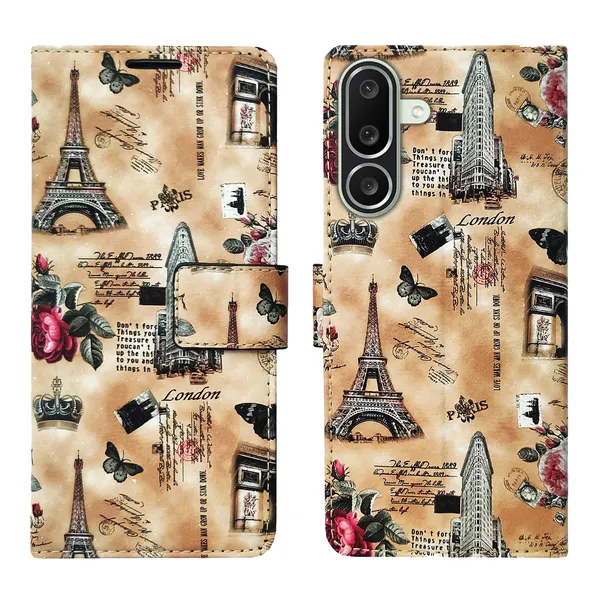 Black_Artificial_Leather_See_Through_Design_Magnetic_Case_For_Samsung_M56_5G