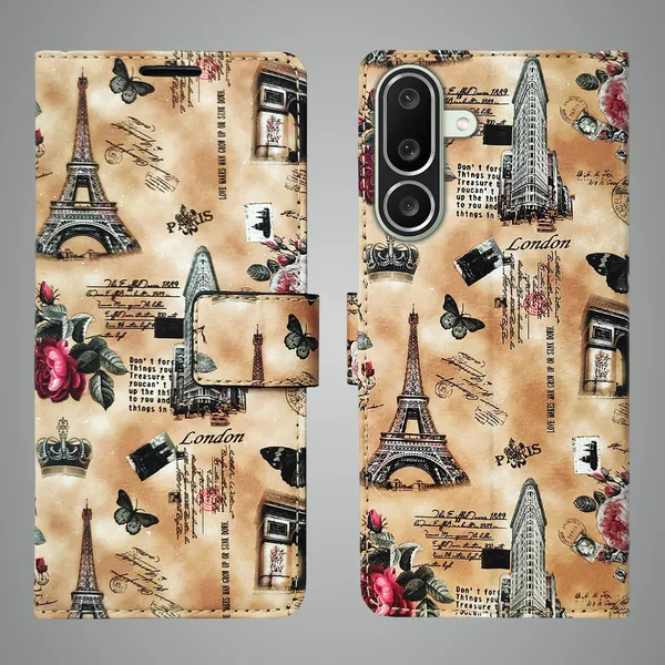 Black_Artificial_Leather_See_Through_Design_Magnetic_Case_For_Samsung_M56_5G