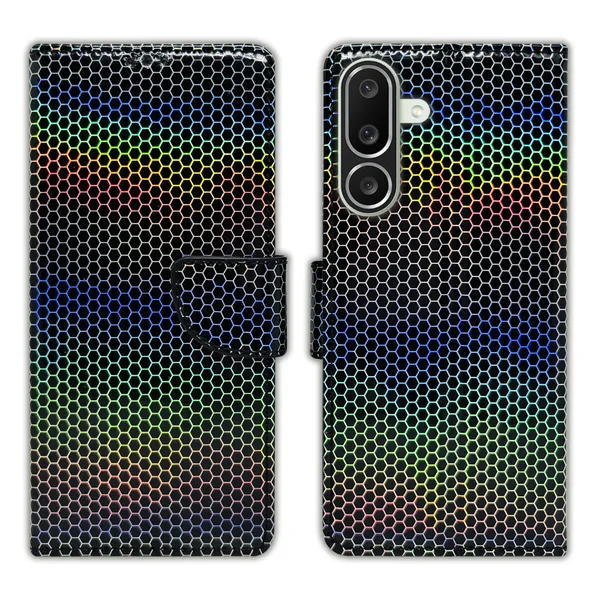 Multicolor_Artificial_Leather_See_Through_Design_Magnetic_Case_For_Samsung_M56_5G