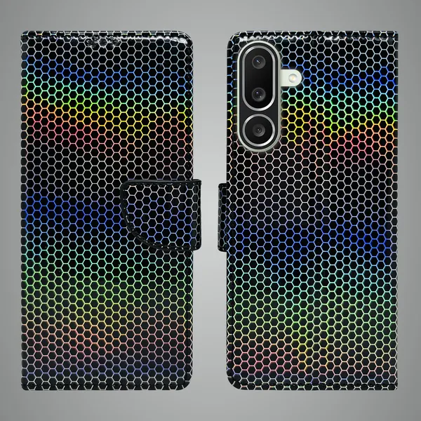 Multicolor_Artificial_Leather_See_Through_Design_Magnetic_Case_For_Samsung_M56_5G