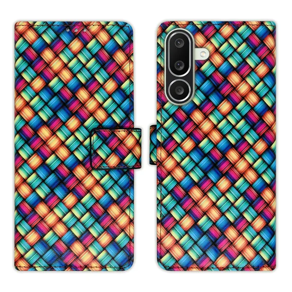 Multicolor_Artificial_Leather_See_Through_Design_Magnetic_Case_For_Samsung_M56_5G