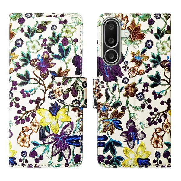 Purple_Artificial_Leather_See_Through_Design_Magnetic_Case_For_Samsung_M56_5G