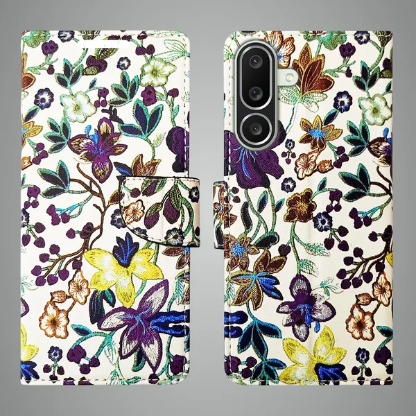 Purple_Artificial_Leather_See_Through_Design_Magnetic_Case_For_Samsung_M56_5G