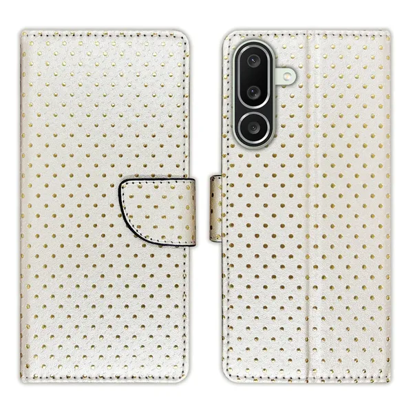 White_Artificial_Leather_See_Through_Design_Magnetic_Case_For_Samsung_M56_5G