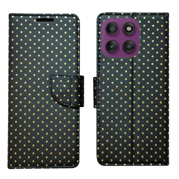 Black_Artificial_Leather_See_Through_Design_Magnetic_Case_For_Moto_Edge_60_Pro_5G