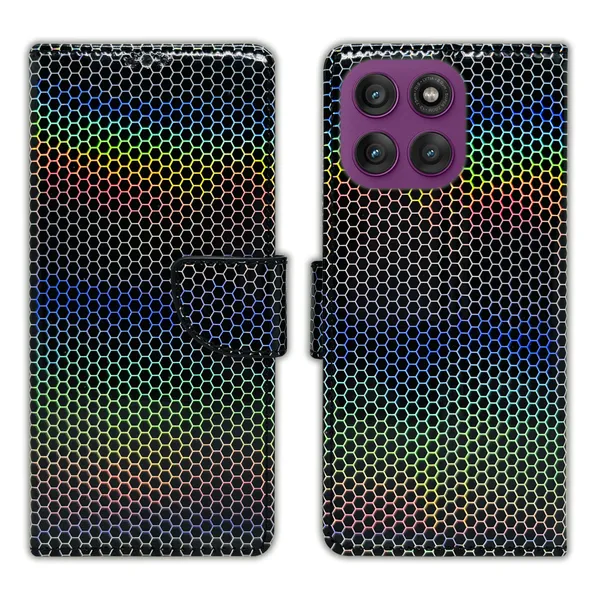 Multicolor_Artificial_Leather_See_Through_Design_Magnetic_Case_For_Moto_Edge_60_Pro_5G