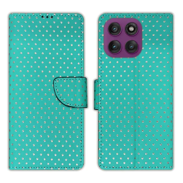 Green_Artificial_Leather_See_Through_Design_Magnetic_Case_For_Moto_Edge_60_Pro_5G