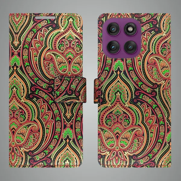 Green_Artificial_Leather_See_Through_Design_Magnetic_Case_For_Moto_Edge_60_Pro_5G