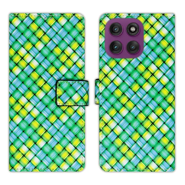Green_Artificial_Leather_See_Through_Design_Magnetic_Case_For_Moto_Edge_60_Pro_5G