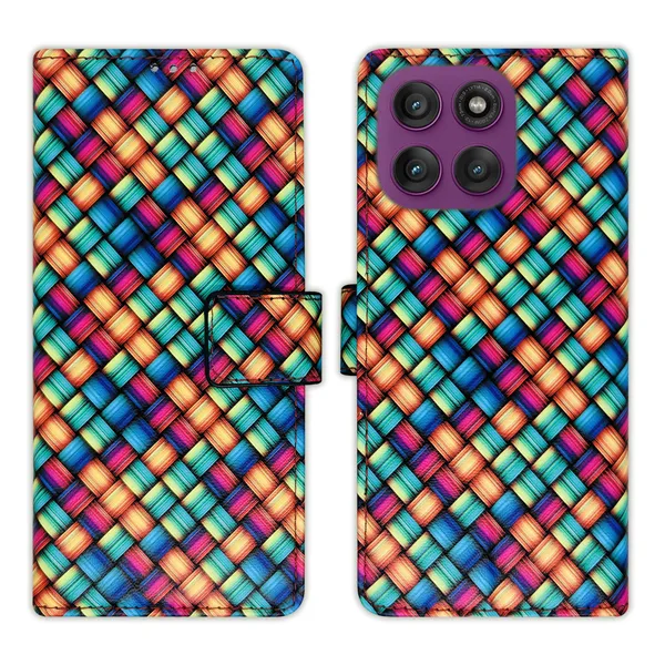 Multicolor_Artificial_Leather_See_Through_Design_Magnetic_Case_For_Moto_Edge_60_Pro_5G