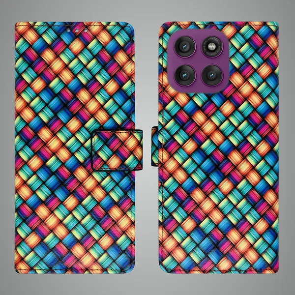 Multicolor_Artificial_Leather_See_Through_Design_Magnetic_Case_For_Moto_Edge_60_Pro_5G