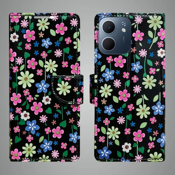 Black_Artificial_Leather_See_Through_Design_Magnetic_Case_For_Oppo_A5x_5G