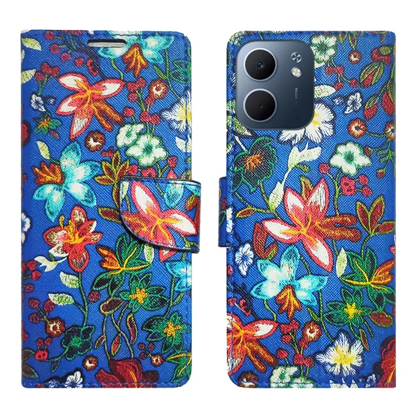 Blue_Artificial_Leather_See_Through_Design_Magnetic_Case_For_Oppo_A5x_5G