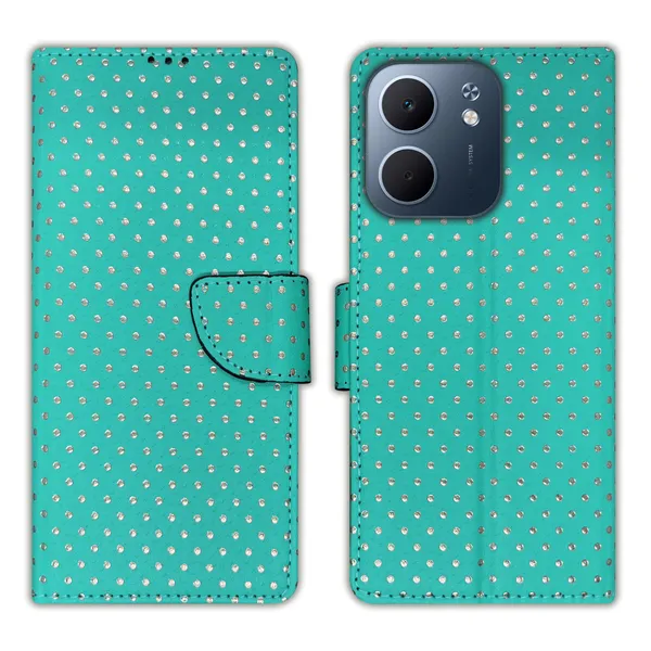 Green_Artificial_Leather_See_Through_Design_Magnetic_Case_For_Oppo_A5x_5G