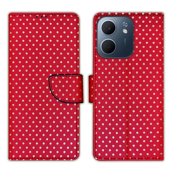 Red_Artificial_Leather_See_Through_Design_Magnetic_Case_For_Oppo_A5x_5G