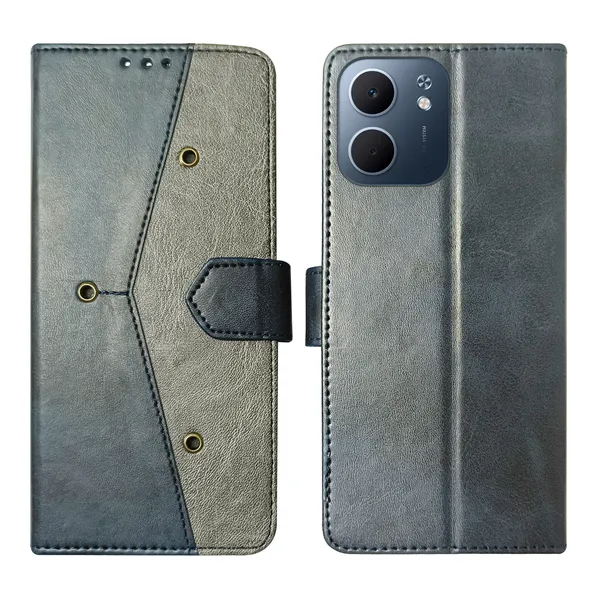 Blue_Artificial_Leather_See_Through_Design_Magnetic_Case_For_Oppo_A5x_5G