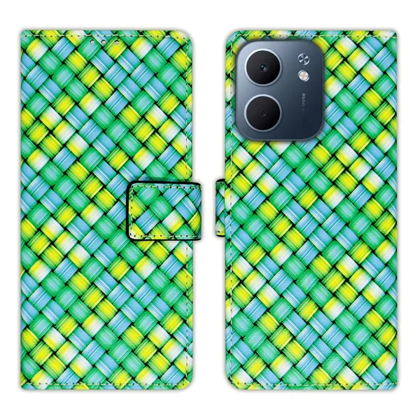 Green_Artificial_Leather_See_Through_Design_Magnetic_Case_For_Oppo_A5x_5G