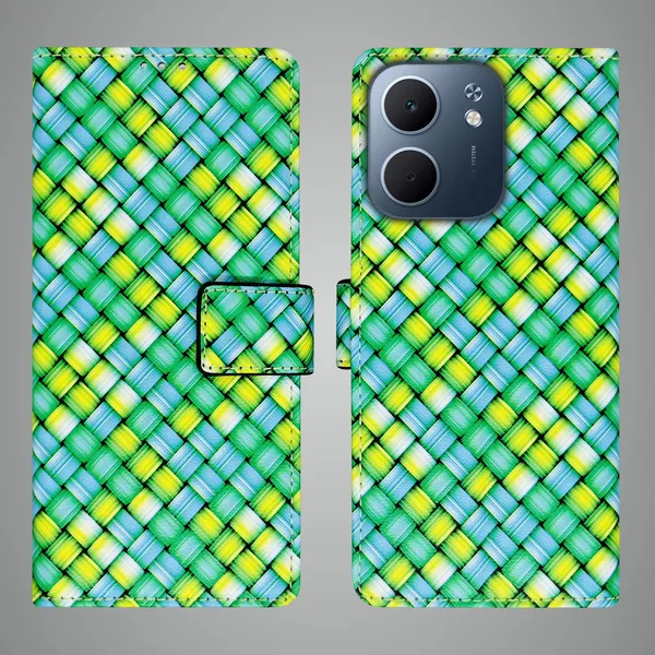Green_Artificial_Leather_See_Through_Design_Magnetic_Case_For_Oppo_A5x_5G