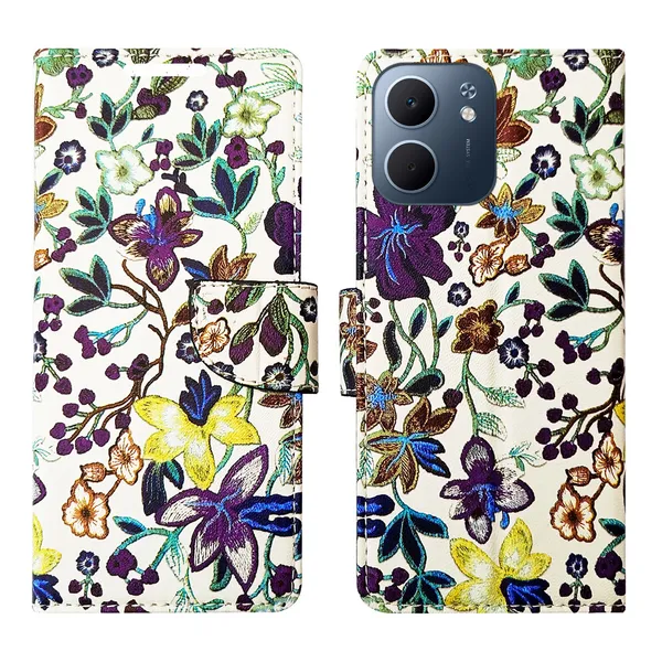 Purple_Artificial_Leather_See_Through_Design_Magnetic_Case_For_Oppo_A5x_5G
