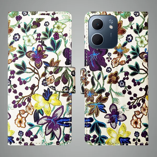 Purple_Artificial_Leather_See_Through_Design_Magnetic_Case_For_Oppo_A5x_5G