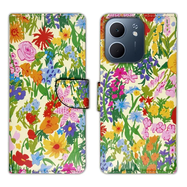 Yellow_Artificial_Leather_See_Through_Design_Magnetic_Case_For_Oppo_A5x_5G