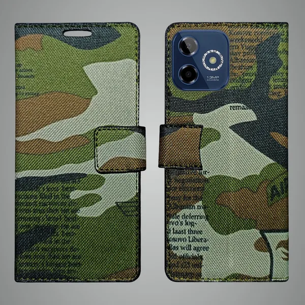 Multicolor_Artificial_Leather_See_Through_Design_Magnetic_Case_For_Lava_Shark_5G