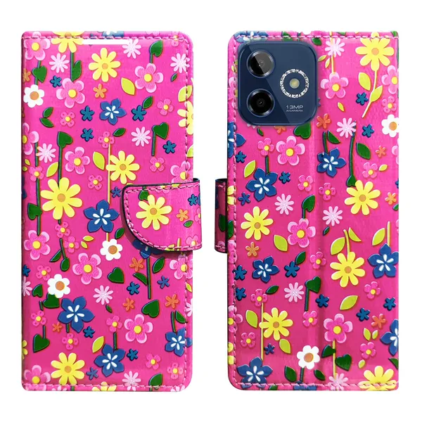 Pink_Artificial_Leather_See_Through_Design_Magnetic_Case_For_Lava_Shark_5G