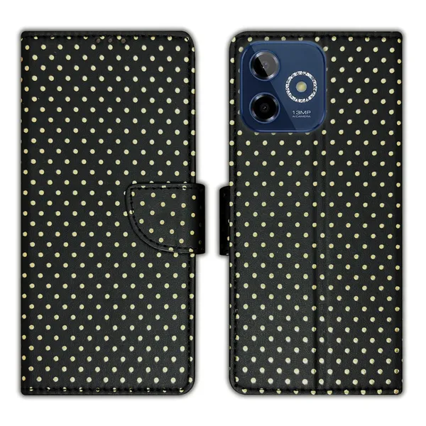 Black_Artificial_Leather_See_Through_Design_Magnetic_Case_For_Lava_Shark_5G