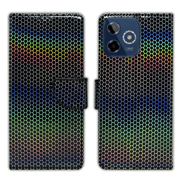Multicolor_Artificial_Leather_See_Through_Design_Magnetic_Case_For_Lava_Shark_5G