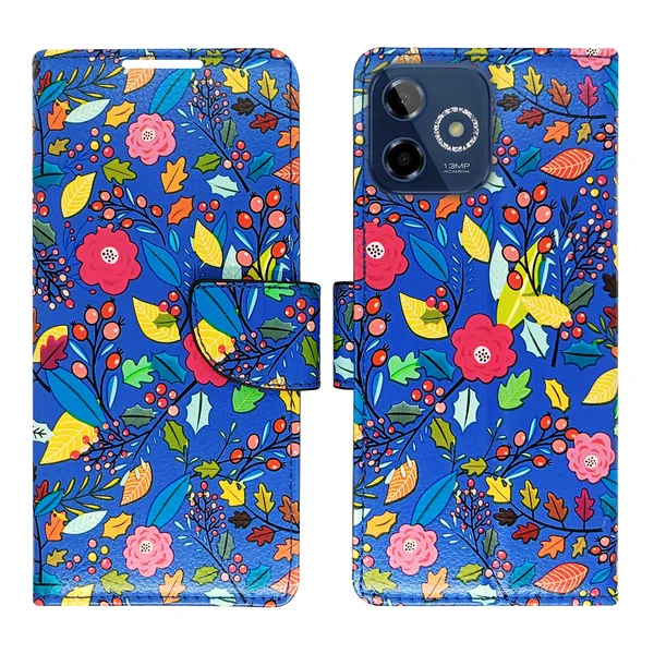 Blue_Artificial_Leather_See_Through_Design_Magnetic_Case_For_Lava_Shark_5G