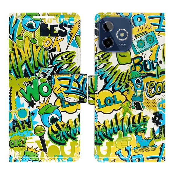 Green_Artificial_Leather_See_Through_Design_Magnetic_Case_For_Lava_Shark_5G