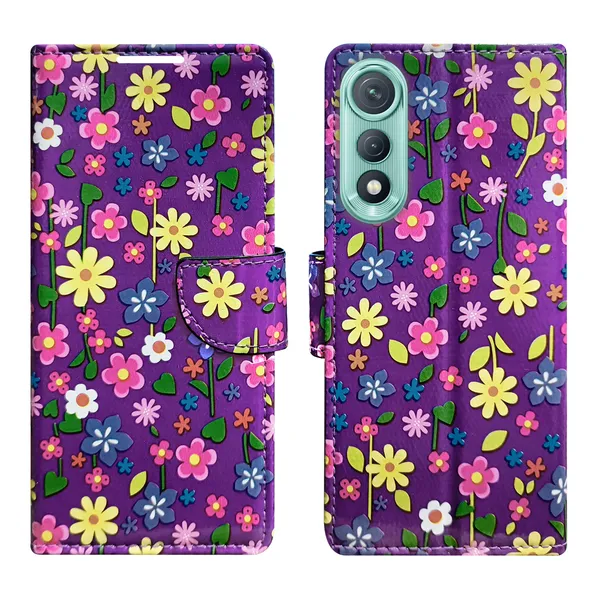 Purple_Artificial_Leather_See_Through_Design_Magnetic_Case_For_Tecno_Pova_Curve_5G