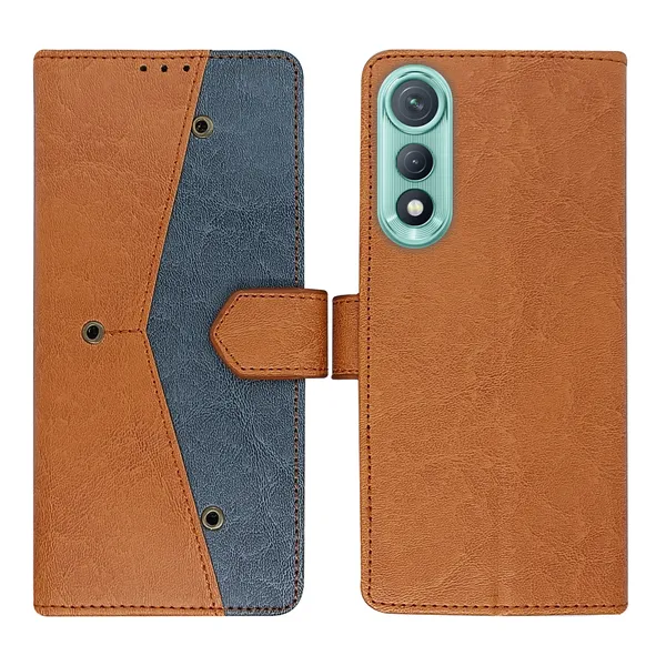 Brown_Artificial_Leather_See_Through_Design_Magnetic_Case_For_Tecno_Pova_Curve_5G