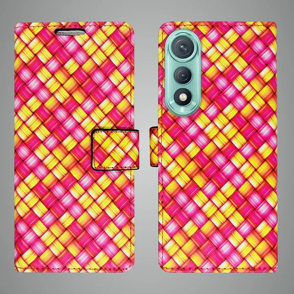 Pink_Artificial_Leather_See_Through_Design_Magnetic_Case_For_Tecno_Pova_Curve_5G