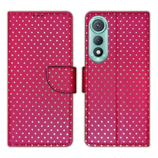 Pink_Artificial_Leather_See_Through_Design_Magnetic_Case_For_Tecno_Pova_Curve_5G