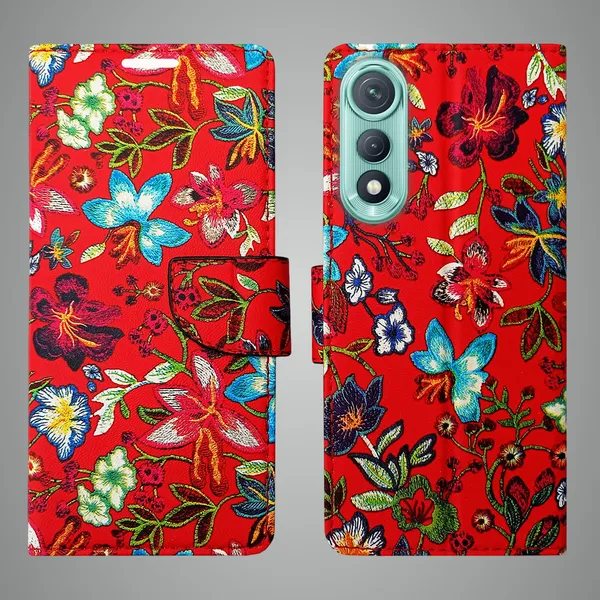 Red_Artificial_Leather_See_Through_Design_Magnetic_Case_For_Tecno_Pova_Curve_5G