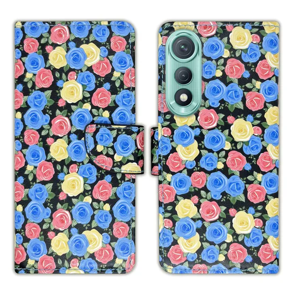 Blue_Artificial_Leather_See_Through_Design_Magnetic_Case_For_Tecno_Pova_Curve_5G