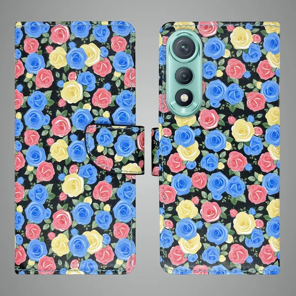 Blue_Artificial_Leather_See_Through_Design_Magnetic_Case_For_Tecno_Pova_Curve_5G