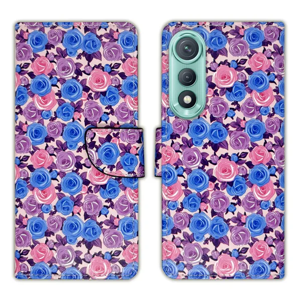 Purple_Artificial_Leather_See_Through_Design_Magnetic_Case_For_Tecno_Pova_Curve_5G